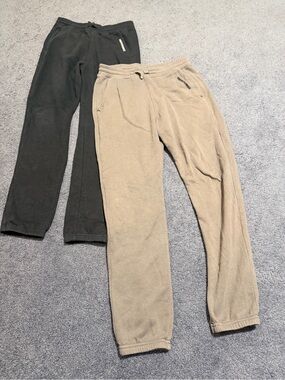 Two Abercrombie Kids Sweatpants — Black & Grey